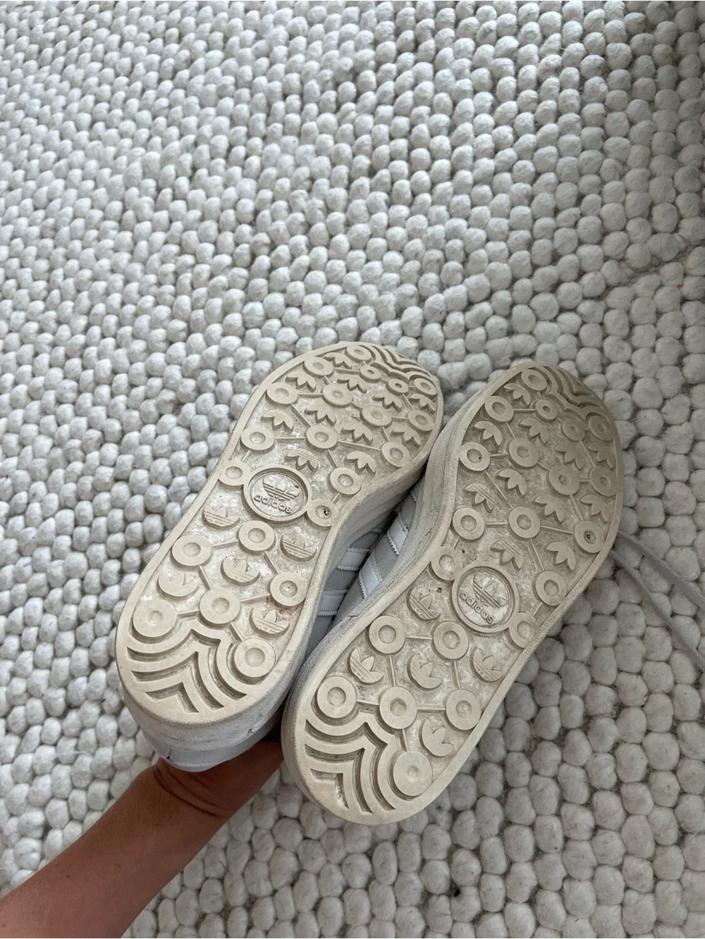 Adidas Grey White Gazelle Classic Sneaker
